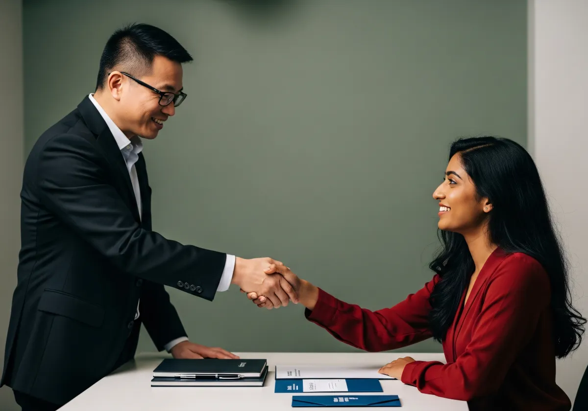 Stretta di mano tra professionisti