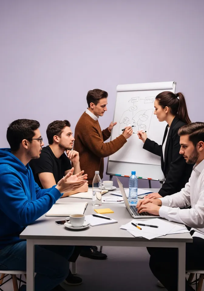 Team di analisti durante una riunione